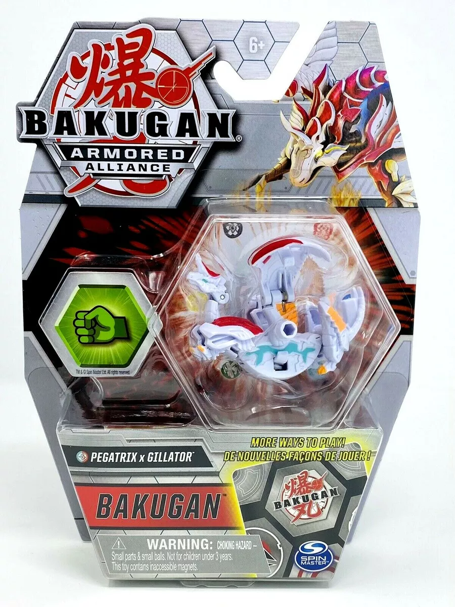 Bakugan Armored Alliance PEGATRIX x GILLATOR Fusion Gate Trainer * White  Dragon