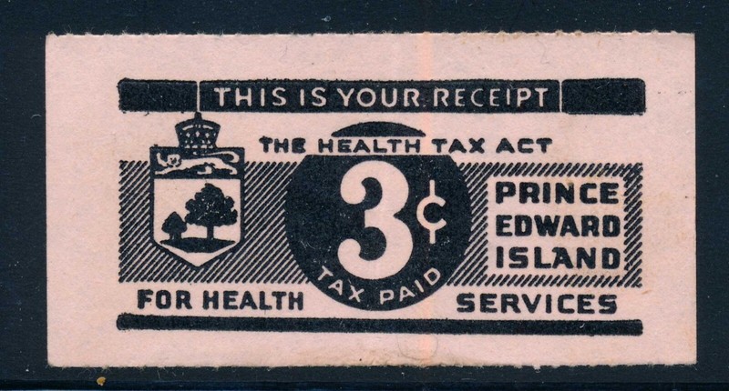 PET3 Prince Edward Island Canada Tobacco Tax stamp