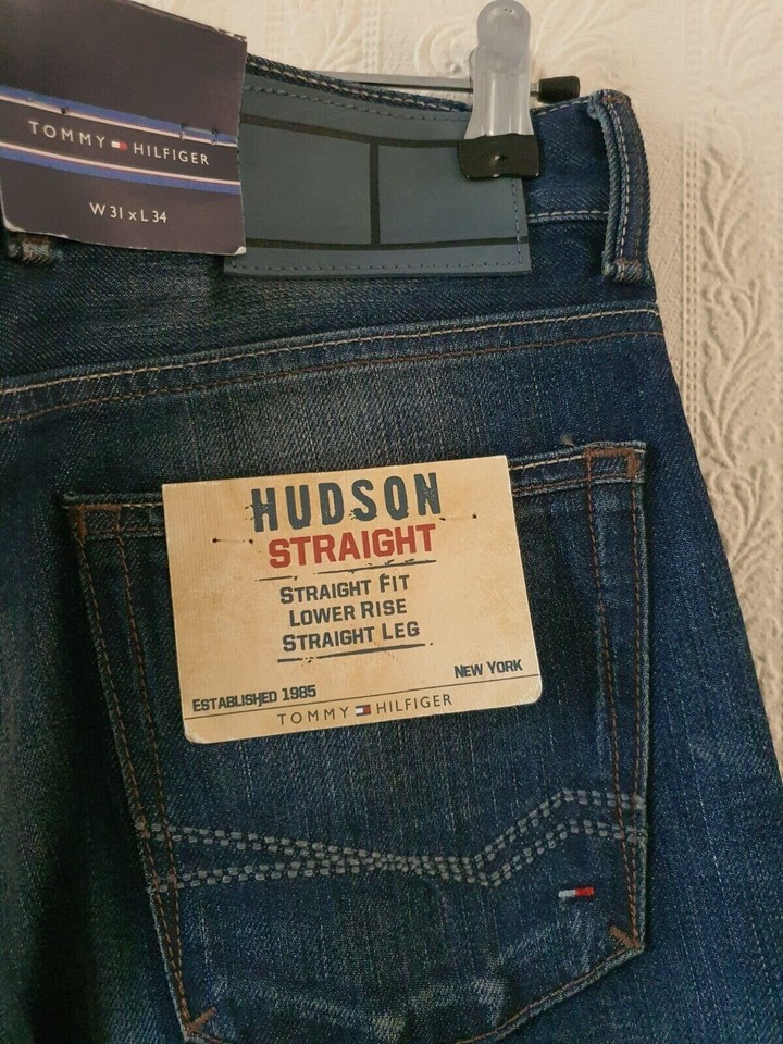 Tommy Hilfiger Mens Blue Straight Fit Jeans Denim Trousers W31 L34 RRP