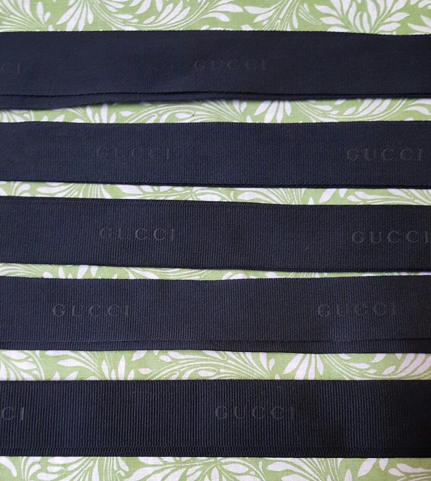 Gucci Black/Black 1.25"  Ribbon - $18 for two yards....Free Shipping