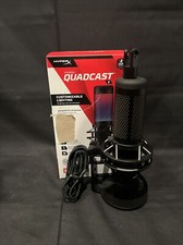 Used Hyperx Quadcast S Rgb Led Usb Cardioid Microphone - Black
