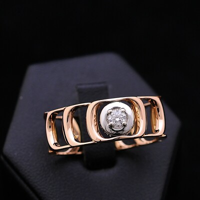 DAMIANI DAMIANISSIMA Ring Aus Roségold 18 KT 750 Brillant 0,20 CT Zertifiziert