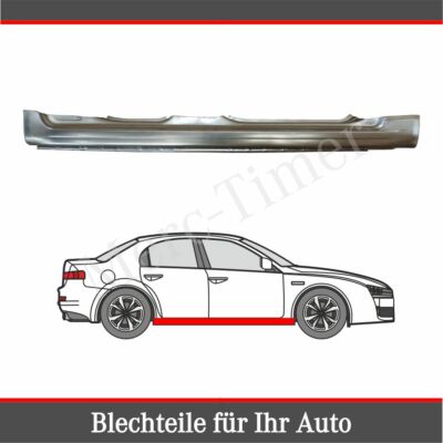 Alfa Romeo 159 2005-2012 Reparaturblech Seiten Schweller Rechts Beifahrerseite