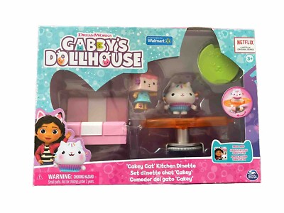 Gabby's Dollhouse *CAKEY CAT* Kitchen Dinette Furniture Set 2023 Netflix NIP
