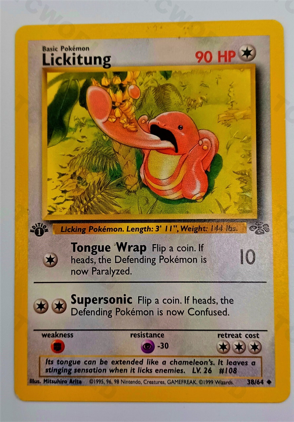 Pokémon Jungle 1st Edition 38/64 "Lickitung" NMint-Mint