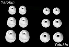 12pcs  Eartips for Raycon Everyday and Fitness Wireless - White (DF-3SZ) Earbuds