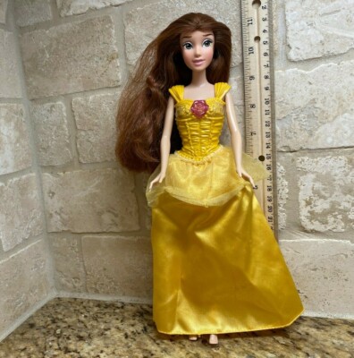 Disney Beauty and The Beast Barbie Doll Belle W/clip dress HTF