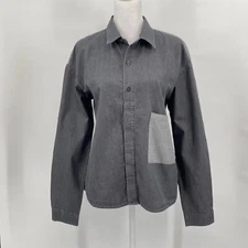 HOPE by Ringstrand Soderberg Shirt Womens M Gray Colorblock Pal Blouse Sweden