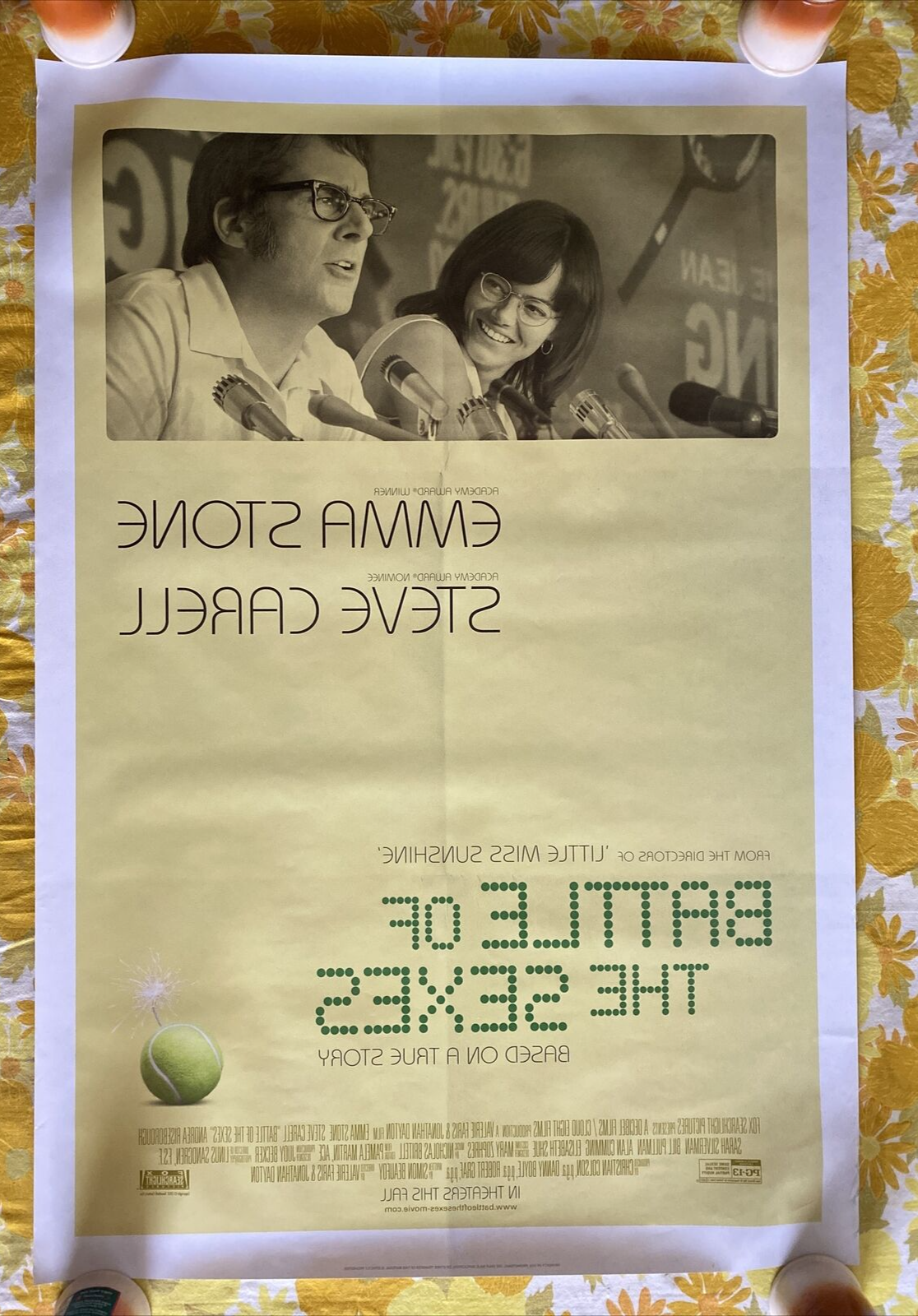 Battle Of The Sexes - Original Movie Poster