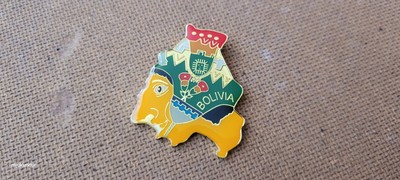 Map of Bolivia tourist souvenir fridge magnet