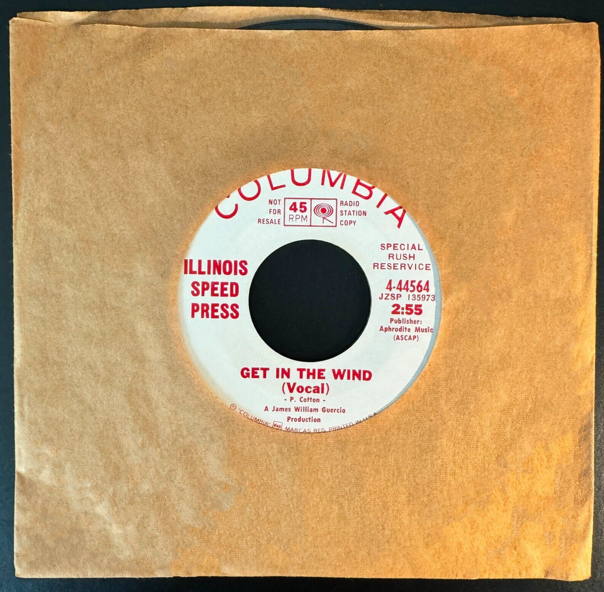 その他 Rock & Roll Will Probably [CD] ILLINOIS SPEED PRESS - GET IN THE WIND 1969 - Fuzz Psych