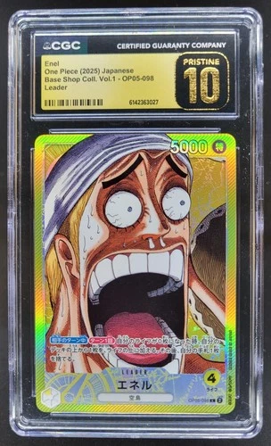 2025 ONE PIECE JP ENEL LEADER OP05-098 CGC 10 PRISTINE M PT