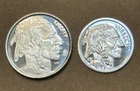 2  Piece Lot Of .999 Silver Rounds Indian Head/Buffalo 1/10 Oz & 1 Gram
