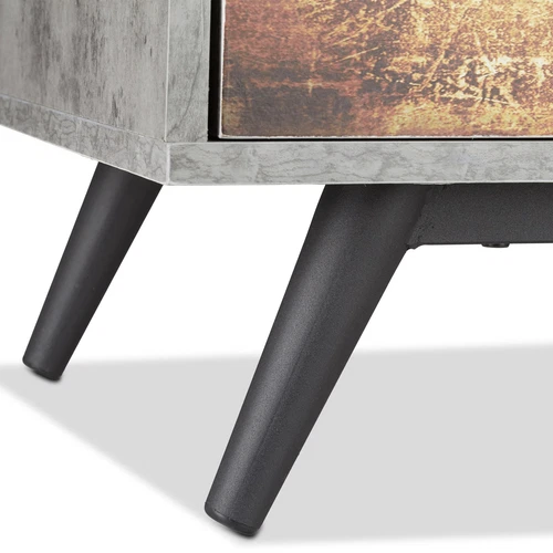 Comoda vintage 4 cajones diseño gris cajonera vintage cómoda industrial 24,5 kg - Imagen 8 de 8