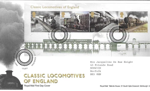 GB Comm/FDC - Classic Locos of England - Edinburgh -  2011 (RM976)