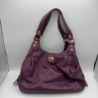 Coach Madison Maggie Purple for sale | eBay