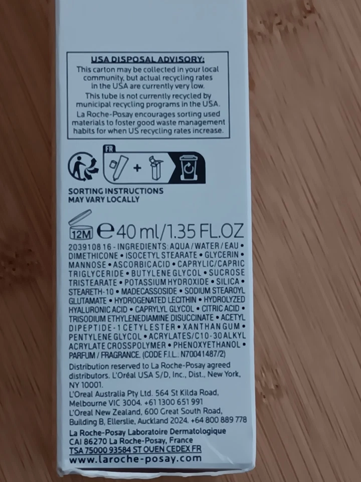 La Roach-Posay Pure Vitamin C Cream Firming Moisturizing Filler For Face 1.35 oz - Image 3 of 4