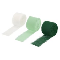 3 Rollen Chiffonband Schleifenband, 1-1/2 Zoll 10 Yards Seidenband Stoffband #6