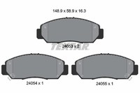 Textar Bremsbelagsatz Scheibenbremse 2405301 FüR Honda Fr Be Stream Rn 5 BE1 BE3