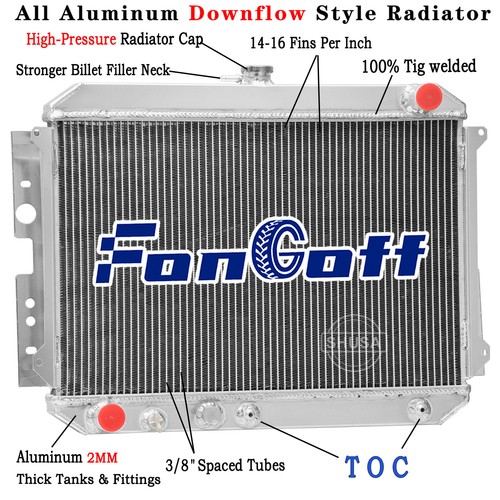 2 Row Aluminum Radiator fit 1987-1993 Mazda B2200 1986-1987 Mazda B2000 ...
