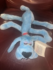 Vintage Dakin Foofur Plush Blue Hound Dog Hang In There Window Suction 1988 Tags