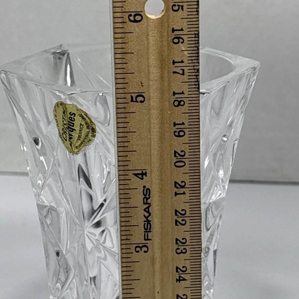 Florero Francia Vintage Cristal d'Arques 'Sully' 24% Cristal Plomo 5" Nuevo de Lote Antiguo Foto 4 de 4