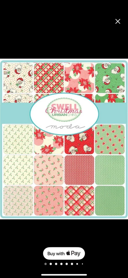 Moda Swell Christmas Urban Chicks Layer Cake 10” Squares - Image 4 of 4