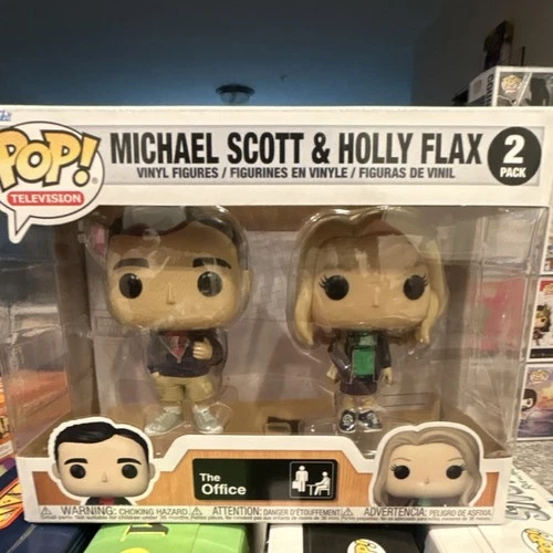 Funko Pop! Vinyl The Office Michael Scott & Holly Flax 2 Pack Very Rare