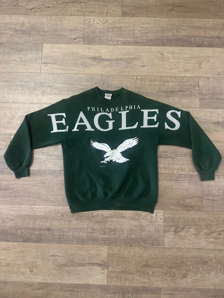 Vintage Philadelphia Eagles Clif Engle Spellout Sweatshirt Pullover Size Small - Image 2 of 4