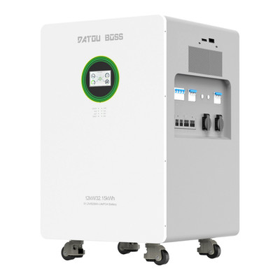 48V 628Ah 32,15kWh Batterie 12KW Solar Hybrid Wechselrichter In-One PV MPPT WiFi