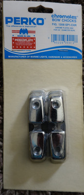 Perko 1308-SP1-CHR Bow Chocks for 3/8'' Rope