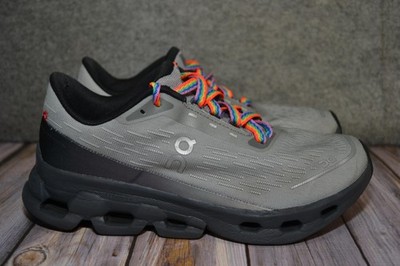 On Running Cloudspark Shoes Womens 7.5 Gray Fog Eclipse Road Running Sneakers