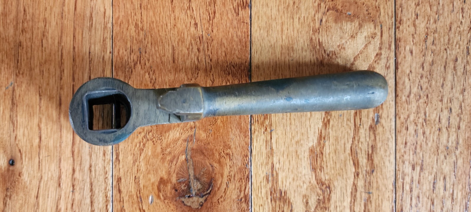 ANTIQUE BRASS BRAKE HANDLE LEVER TOOL TROLLEY STREETCAR TRAIN