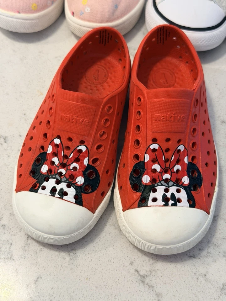 Lot of 3 Toddler Girl’s Shoes - Size 8 - Disney Collabs - Converse, Gap, Native - Image 2 of 4
