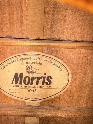 Acoustic Guitar Morris W-18 Natural Made in Japan | eBay