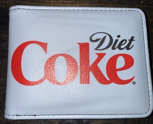 Buckle Down Diet Coke Logo Red Gray Bi-Fold Wallet Official Licensed -  NEW