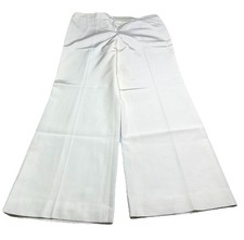 Vintage Women's ESCADA Off White Wide Leg Lined Dress Pants Size 42