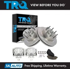 TRQ Brake Pad & Rotor Kit Ceramic Fits Ford