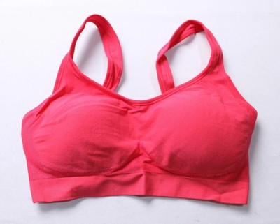 Truekind Women's Daily Comfort Wirefree Shaper Bra Dark Pink Large