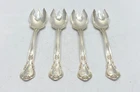 Gorham Chantilly Sterling Silver Ice Cream Spoons 4pc Set Monogram 5 3/8"