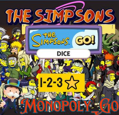 Monopoly.Go Stickers - The SimpSons Go_  1-2-3 All sticker -24/7