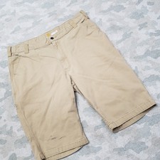 Carhartt Shorts Mens 38 Brown Relaxed Fit Pockets Workwear