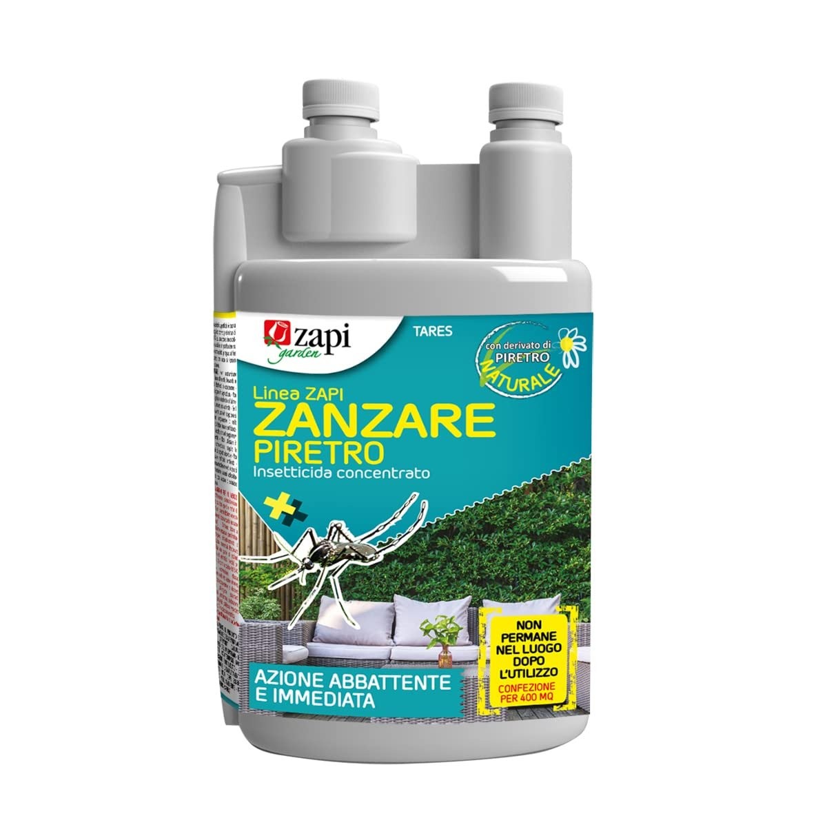 Zapi Zanzare Piretro, Insetticida Concentrato, 500ml
