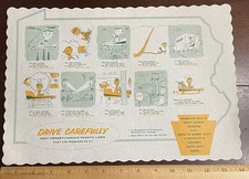 Drive Carefully PA, Bureau of Highway Safety, Diner Paper Placemat