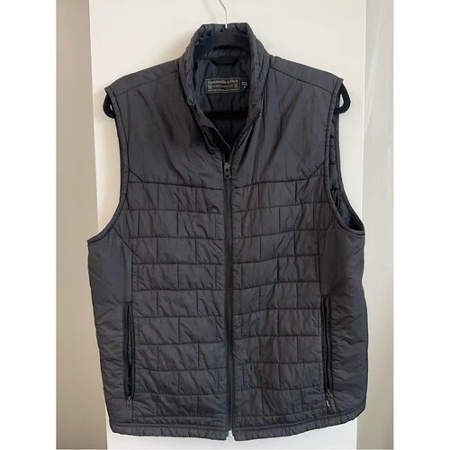 Y2K Black Quilted Insulated Utility Vest Gorpcore Techwear video thumbnail