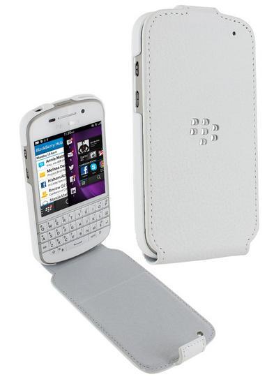 OEM Blackberry Leather Flip Shell Case Fit For Q10 BB10 BB-10