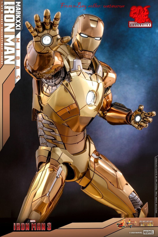 Perfect HotToys 1/6 Mms586 Iron Man 3 Iron Man Mk21 Special