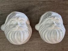 Christmas Salt Pepper Shakers Santa White Ceramic Winter Wonder Lane NEW