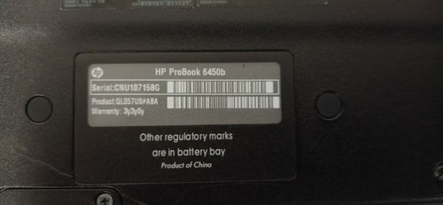 HP ProBook 6450b Core i3 M370 2.4 GHz 4 GB RAM 320 GB HDD 14" CNU107158G - Picture 12 of 12