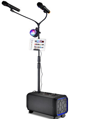 Supersonic Portable PA System Karaoke Speaker With Remote Control IQ-906K NEW
